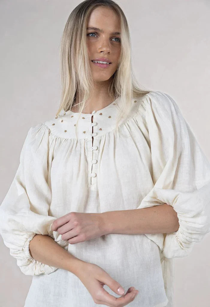Baroque Blouse Cream