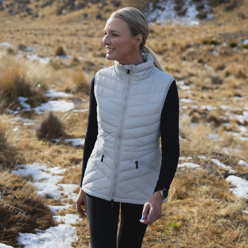 Marie Claire Packable Vest Silver