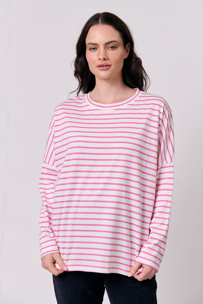 Long Sleeve Top Candy Stripe