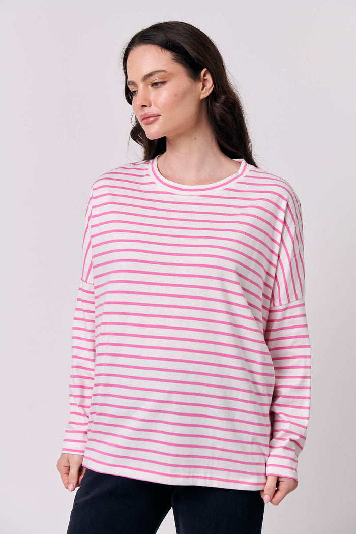 Long Sleeve Top Candy Stripe