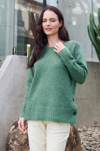 Round Neck Jumper Evergreen