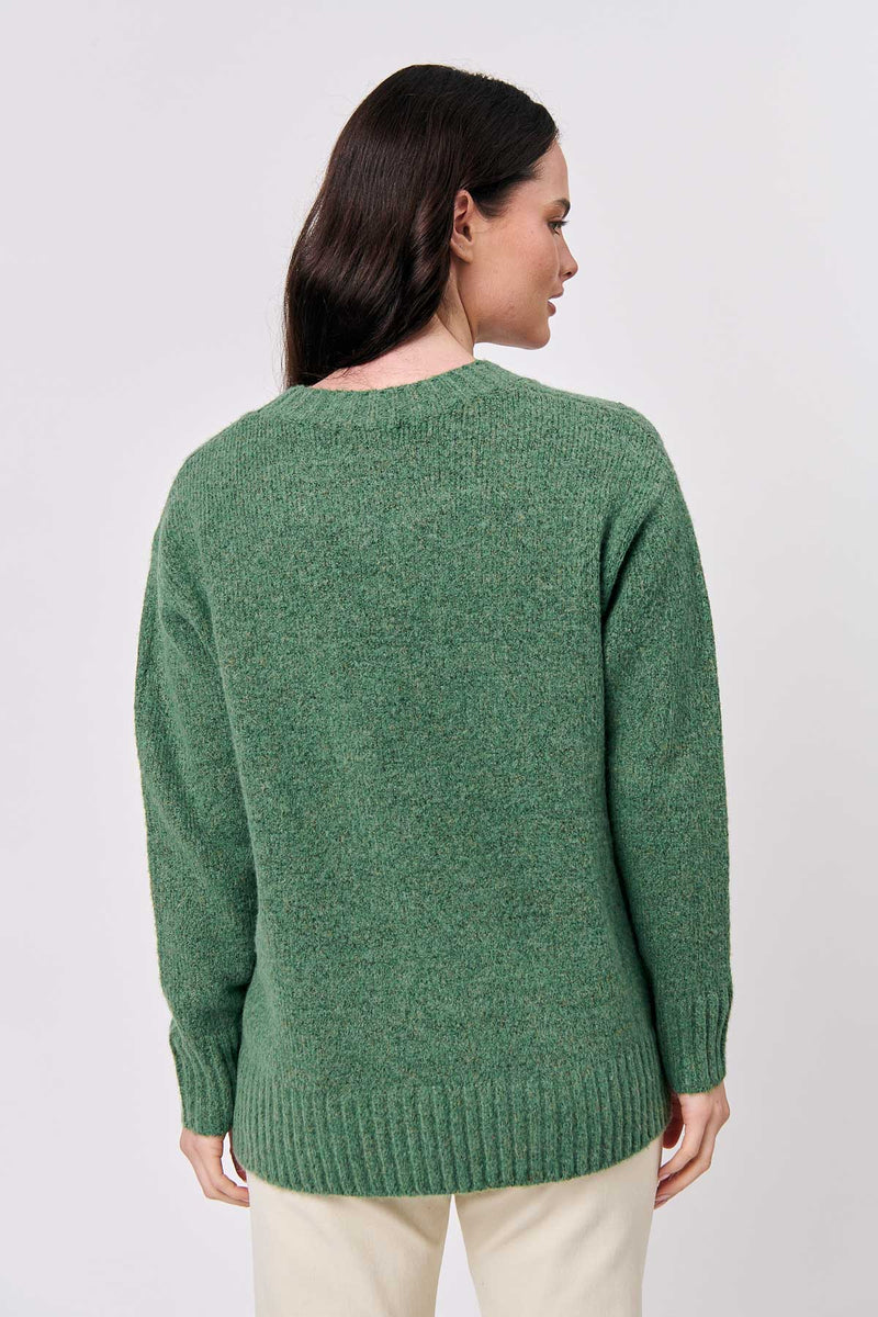 Round Neck Jumper Evergreen