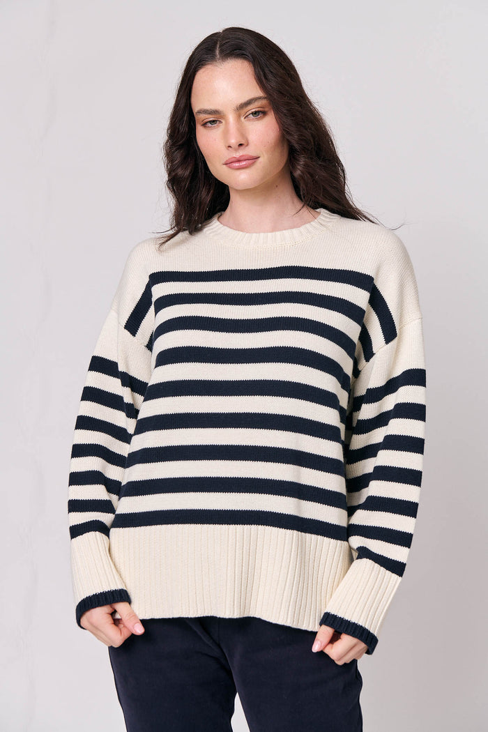 Breton Stripe Jumper Ink