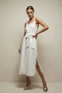 Nina Long Dress White