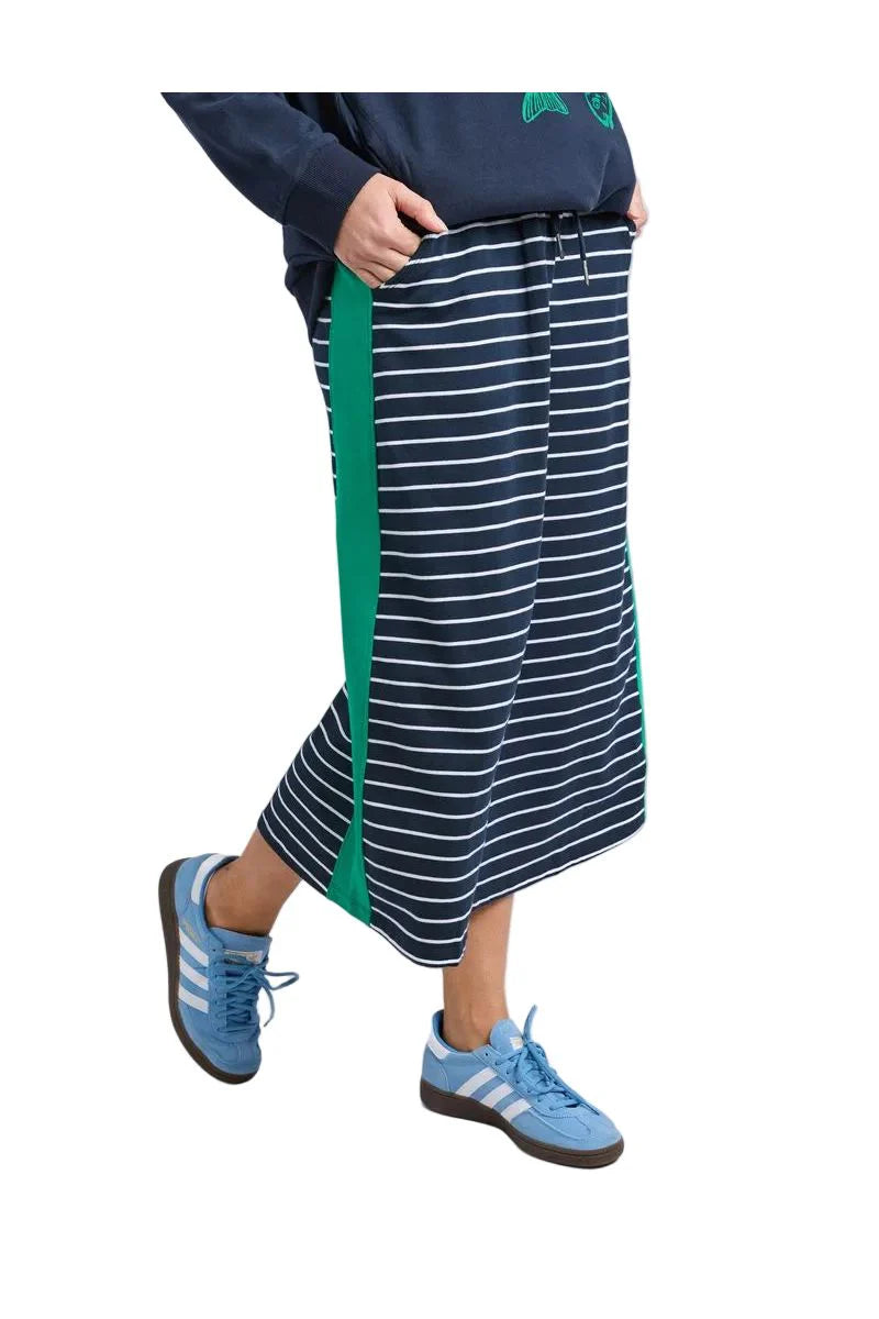Sloane Skirt Stripe Navy