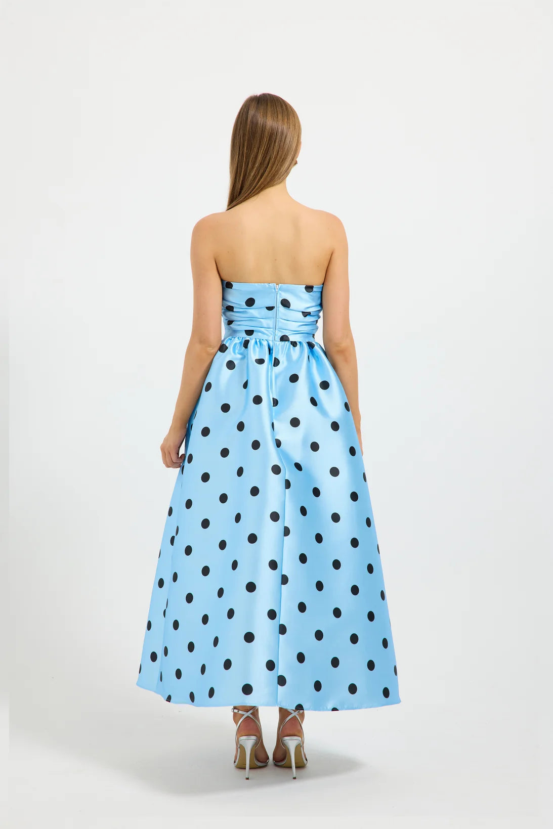Dotti Strapless Midi Bluebell Black