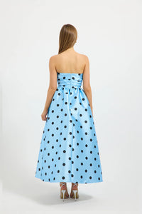 Dotti Strapless Midi Bluebell Black
