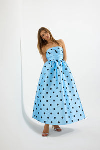 Dotti Strapless Midi Bluebell Black