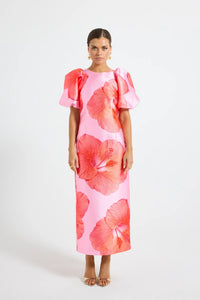 Kalani Midi Dress Raspberry