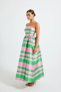 Gigi Strapless Midi Melon