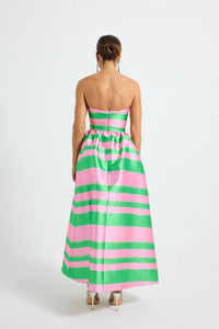 Gigi Strapless Midi Melon