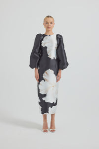 Lini Sleeve Midi Dress Midnight