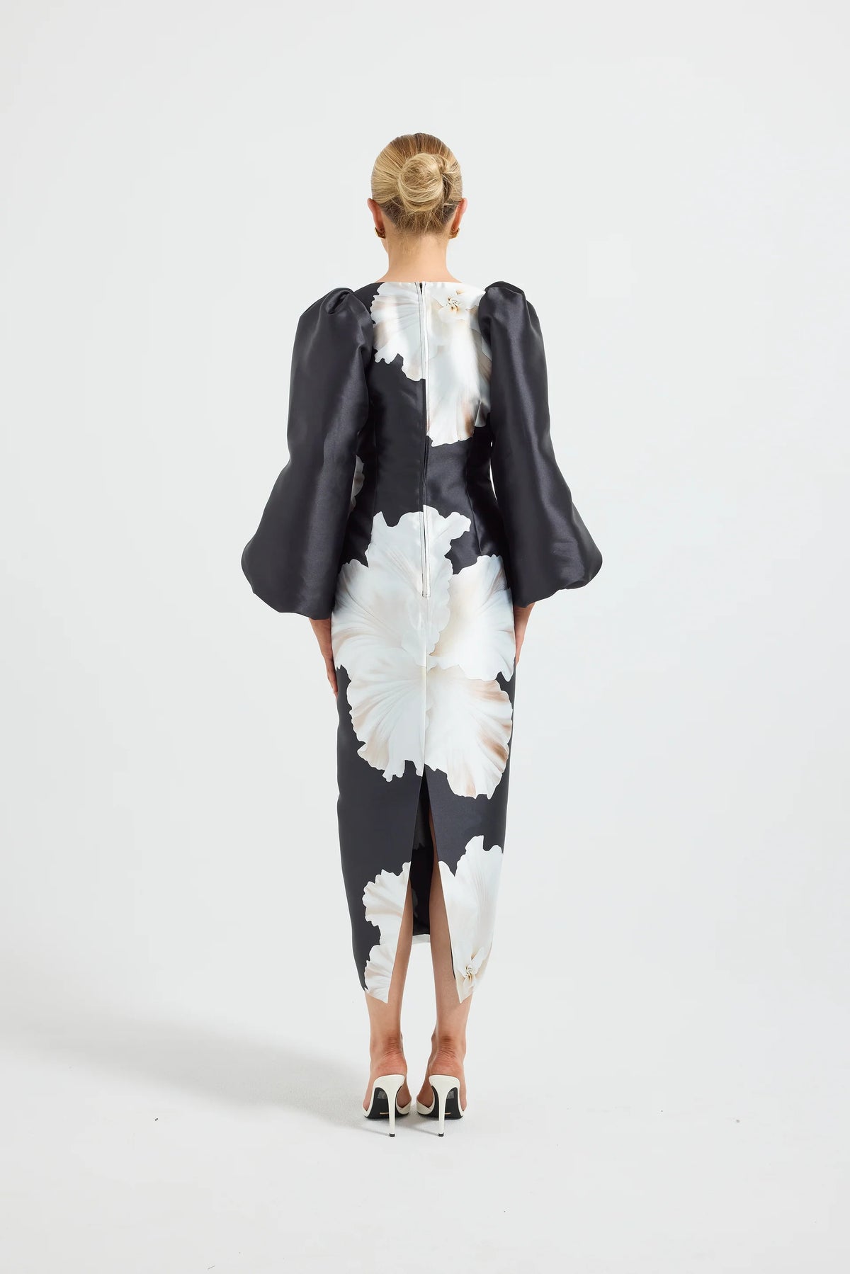 Lini Sleeve Midi Dress Midnight