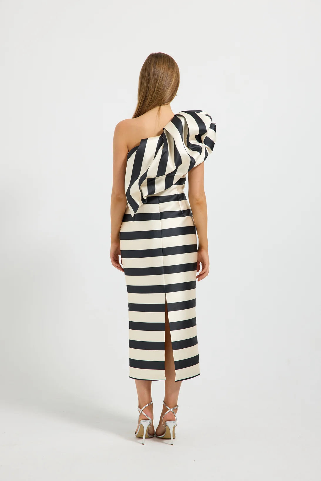 Valerie Shoulder Midi Black Cream