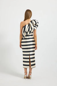 Valerie Shoulder Midi Black Cream