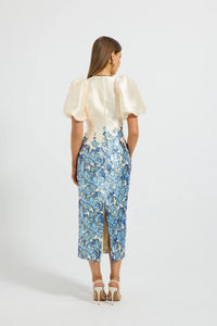 Lola Sleeve Midi Bluebell Floral
