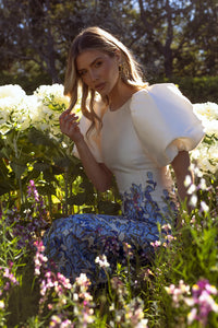 Lola Sleeve Midi Bluebell Floral
