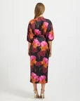 Iris Wrap Midi Spiced Floral Dress