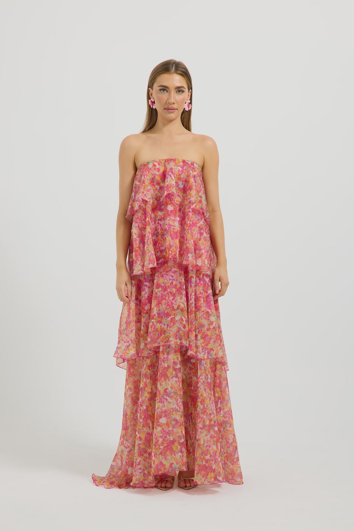 Marli Tiered Maxi Dress Spectrum