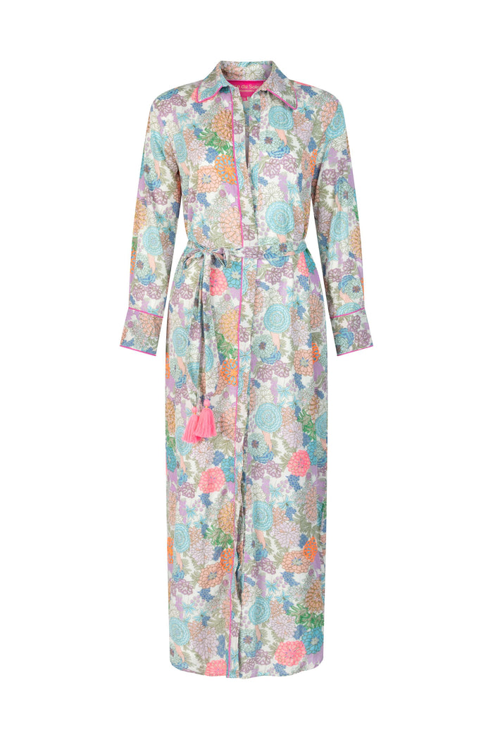 Green Rosa Button Dress