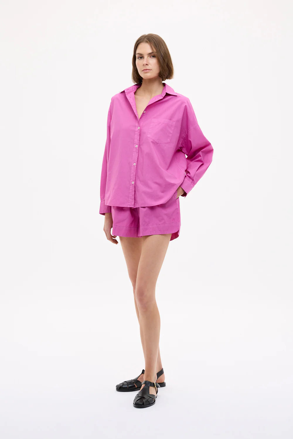 Chiara Classic Shirt Fuchsia