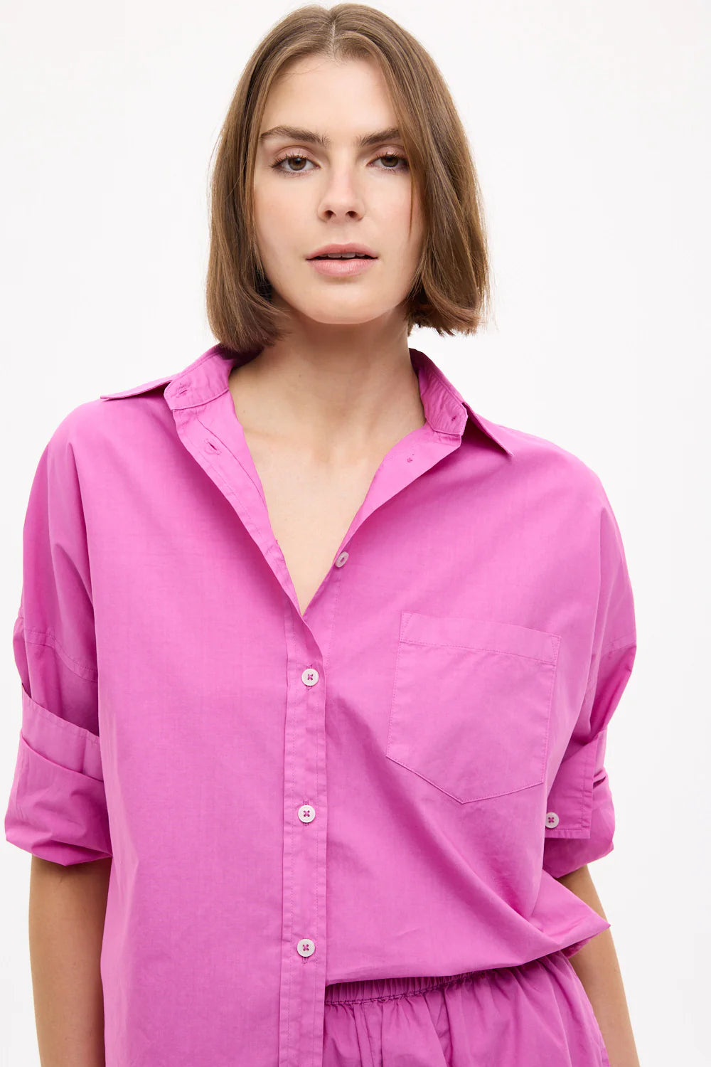 Chiara Classic Shirt Fuchsia