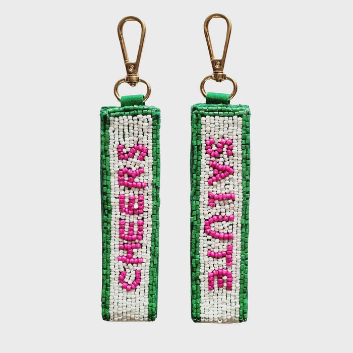 Beaded Keychain Cheers Salute