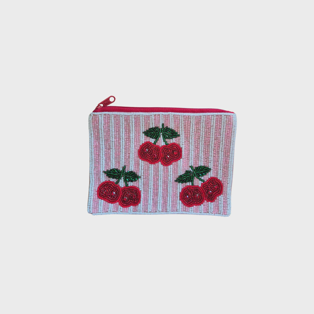 Cherries Stripe Clutch