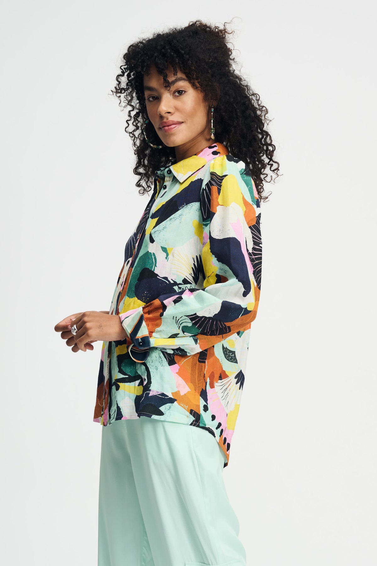 Paradise Linen Blouse Multi