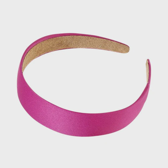 Satin Headband Hot Pink