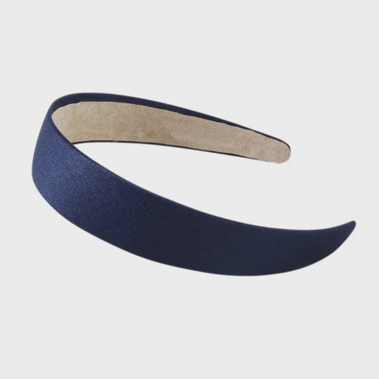 Satin Headband Navy