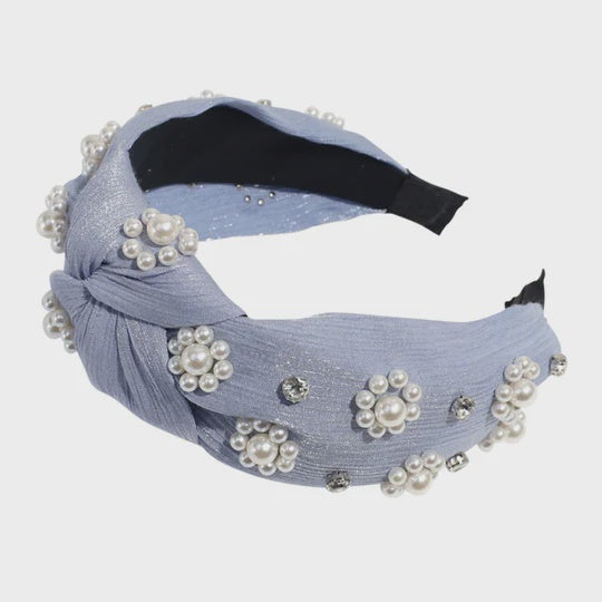 Vivianne Pearl Flower Headband