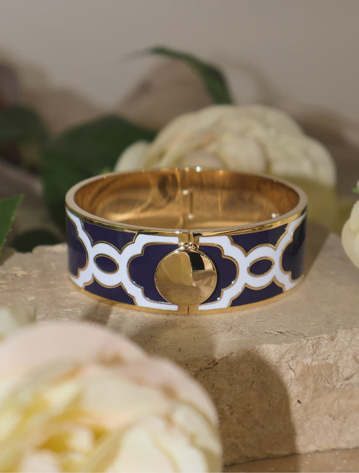 Enamel Cuff Navy