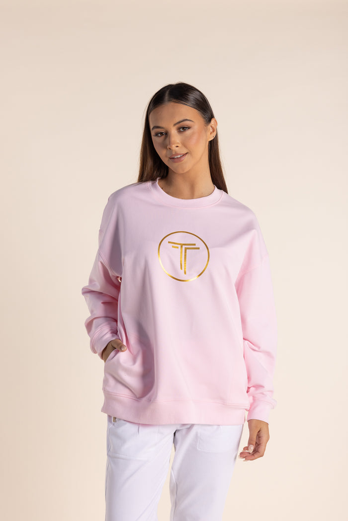 Oversize Sweat Logo Pink