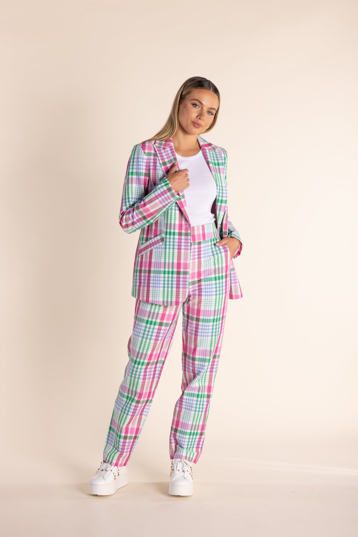 Multi Check Blazer