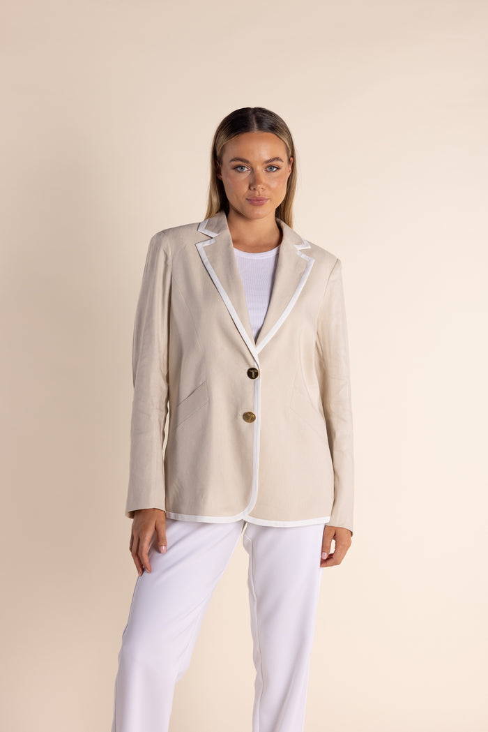 Linen Blazer Natural