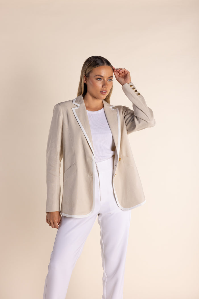 Linen Blazer Natural