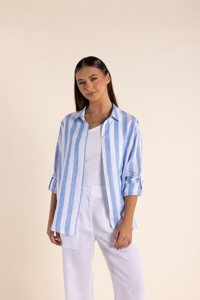 Stripe Shirt Periwinkle