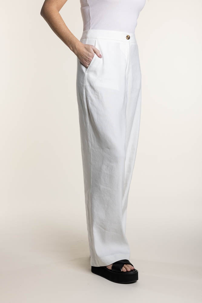 Linen Pant White