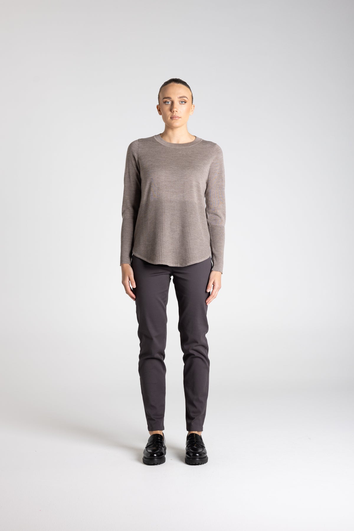 Merino Scoop Jumper Buff