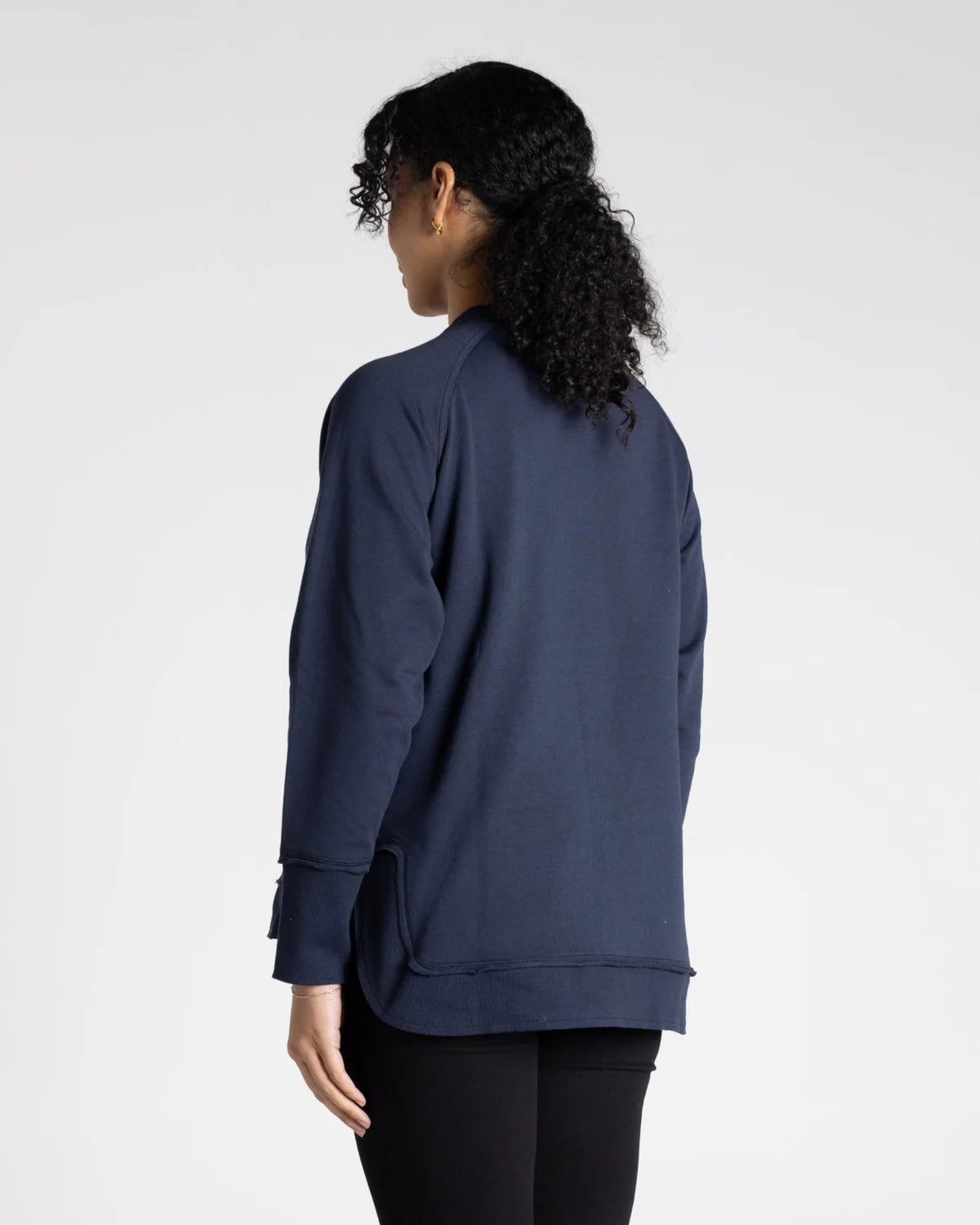 Raw Edge Sweater Logo Ink