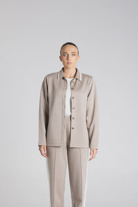 Travel Shirt Pebble Ivory