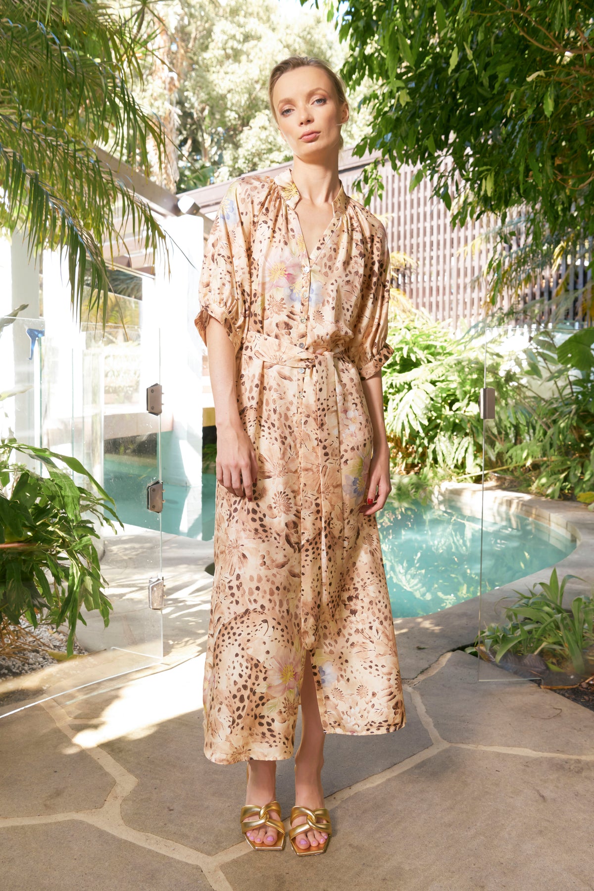 Taylor Cheetah Ankle Dress