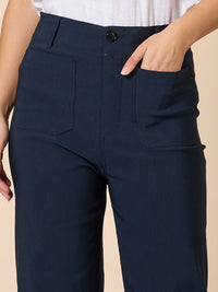 Marine Wide Leg Pants Navy