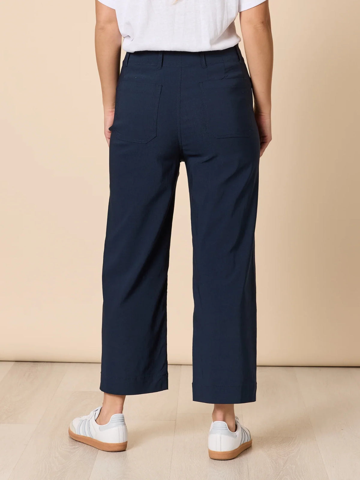 Marine Wide Leg Pants Navy