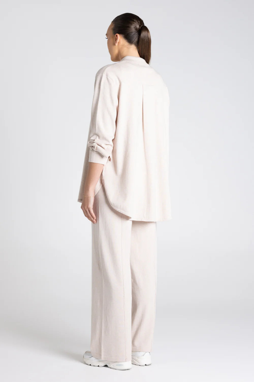 Knit Shirt Drop Shoulder Oat