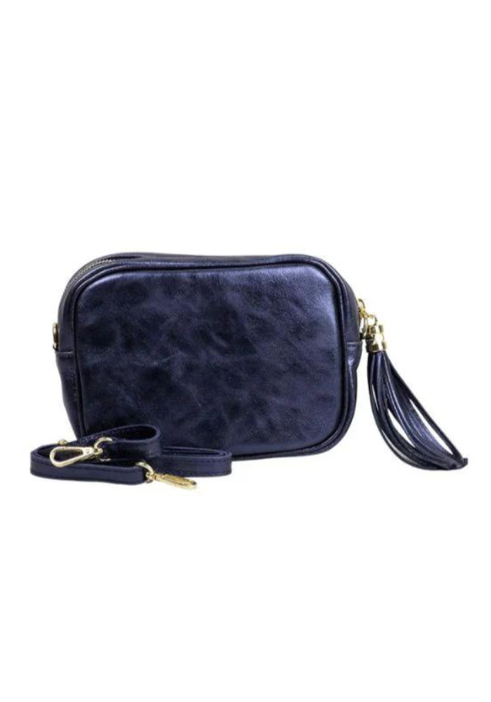 Foiled Crossbody Bag Blue