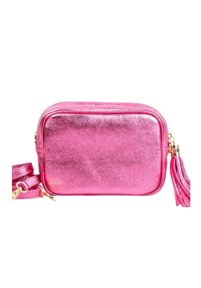 Foiled Crossbody Bag - Fuchsia