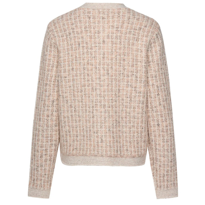 Vivian Cardigan Blush Check