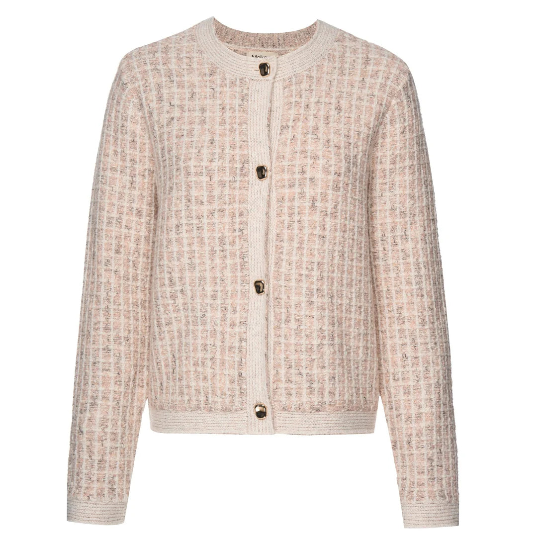 Vivian Cardigan Blush Check
